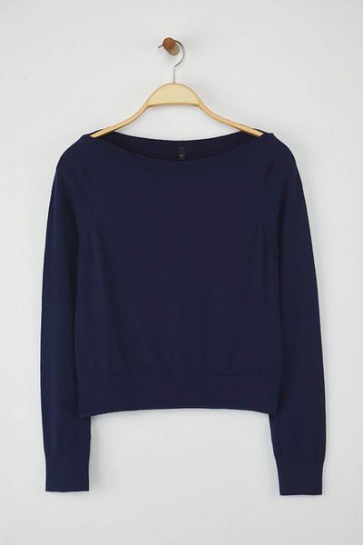 Trendyol Collection Navy Blue Premium Yarn/Special Yarn Trend Knitwear Sweater Twoaw26Kz00159