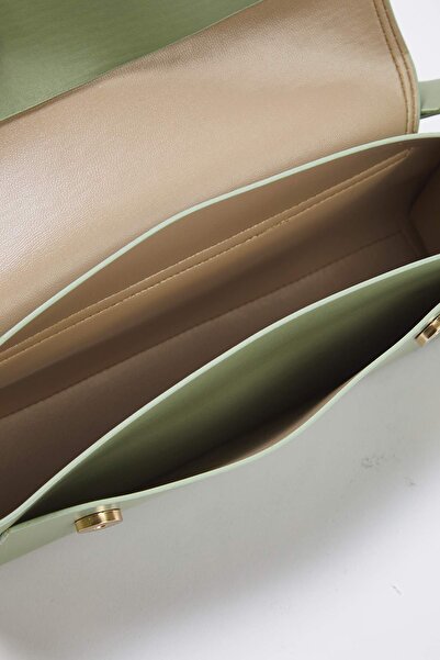 TRENDYOL SHOES Mint Snap Closure Mini/Small City Shoulder Bag Takss25Oc00014