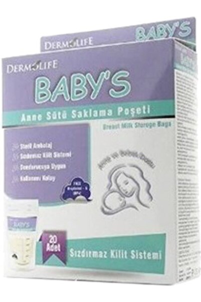 Dermolife Baby's Anne Sütü Saklama Poşeti 20 Adet 2'li