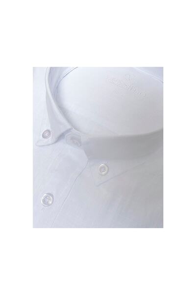 Vessimo Plus Size Men's Linen Short Sleeve Shirt