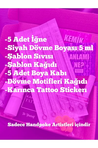 Karınca Tattoo Handpoke Tattoo Kit Permanent Tattoo Kit