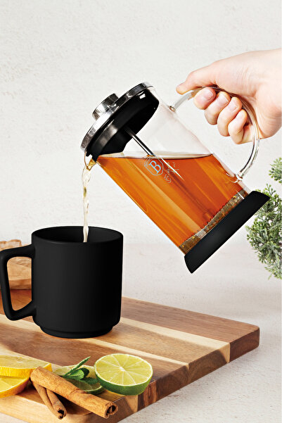 Berlinger Haus Premium Glass French press for tea and coffee 800 ml stainless steel borosilicate glass