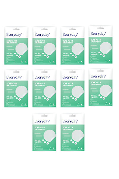 EveryDay Akne Bandı & Yatıştırıcı Bant 36*10 (10'lu Paket) / Pimple Patch- Hidrokolloid Bant