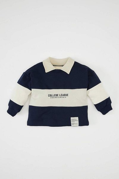DeFacto Φούτερ με στάμπα με γιακά Polo Baby Boy D2595A524AU