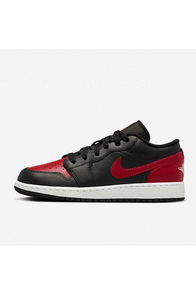 JORDAN Air 1 Low Negru / Roșu Varsity / Alb Summit