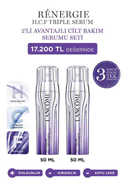 Lancome Renergie Triple Serum 2'li Avantajlı Cilt Bakım Seti 7829999999044