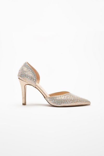 Sister in Love Albertina Stone Detailed Heeled Shoes
