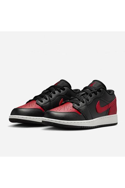 JORDAN Air 1 Low Negru / Roșu Varsity / Alb Summit
