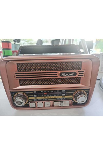 GOLON Güneş panelli, usb uyumlu ve bulutut özellikli nostalji radyo