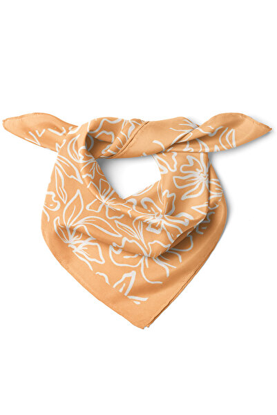 nehir eşarp Çiçek Desen Fular Bandana 50x50 Cm