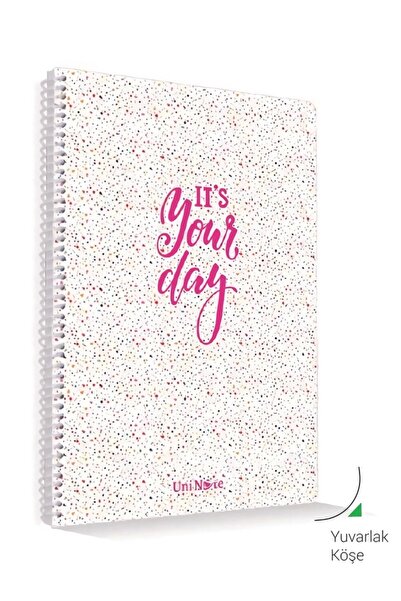 ÇINAR DEFTER Uni Note It's Your Day A4 72 Yaprak Çizgili Plastik Kapak Spiral...