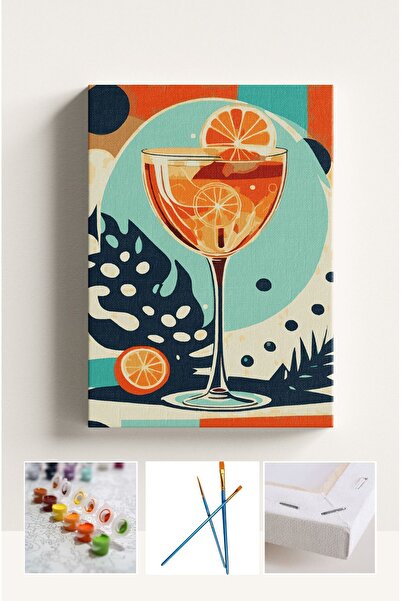 Corvo Sayılarla Boyama Çerçeveli Hobi Seti Numaralı Tuval Fırça Boya Dahil Ka...