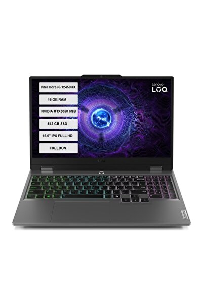 LENOVO LOQ 15IAX9 83GS00R7TR-02 Intel Core i5-12450HX 16GB 512GB SSD RTX3050 ...