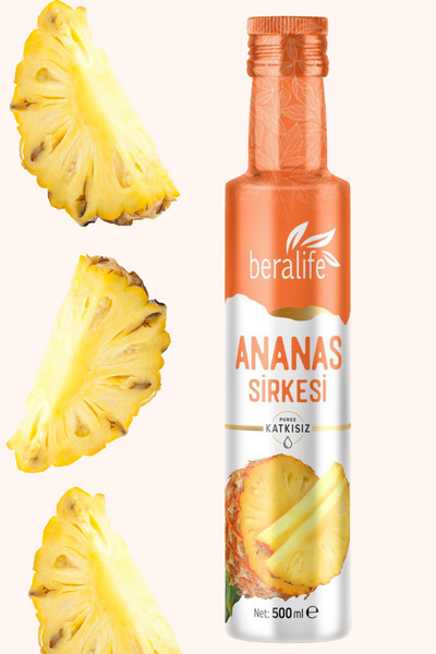 BERALİFE Ananas Sirkesi Doğal Fermantasyon Pineapple Vinegar 500 ml