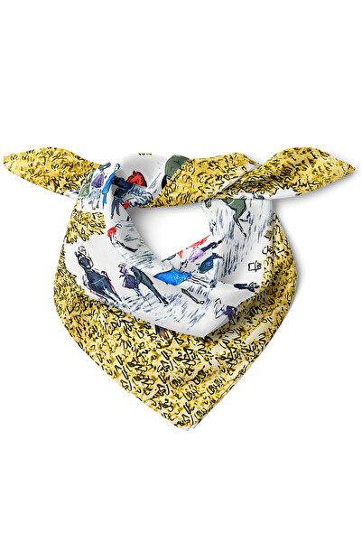 nehir eşarp At & Jokey Desen Fular Bandana 50x50 Cm