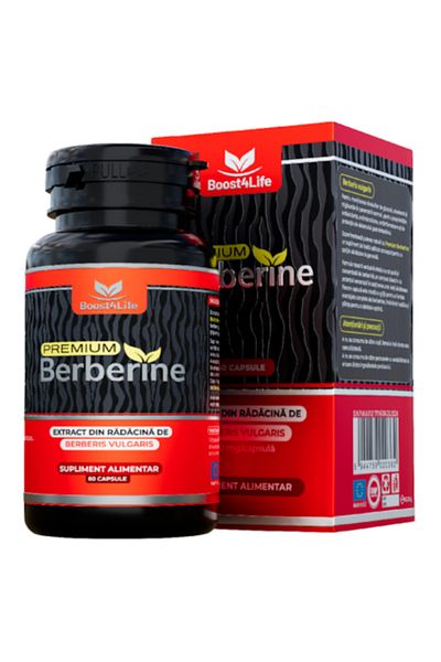 Boost4Life Berberină premium, 600 mg, 60 capsule, Boost4Life