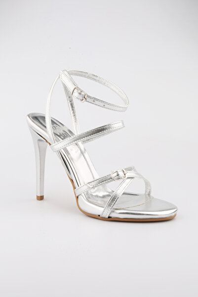 moon glow Women's Silver Color Evening Dress Shoes Wedding, Wedding, Bridal Shoes Platform Heels Evening Dress Shoes 12 cm