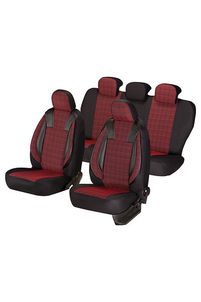 SMARTIC Huse scaune auto, Luxury, 11 piese, compatibile airbag, rabatabile, 3 straturi de material