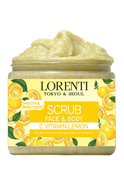 LORENTİ Limon Özlü Aydınlatıcı Yüz ve Vücut Peeling 500 ml