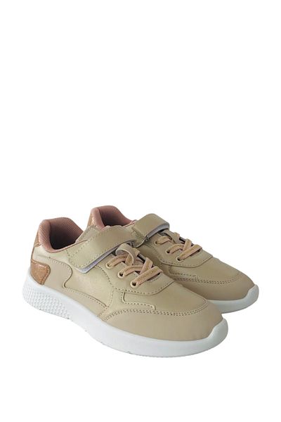 Stella Pendenza Cream Kids Unisex Sneakers Sports Shoes Velcro Laced Kp-9510