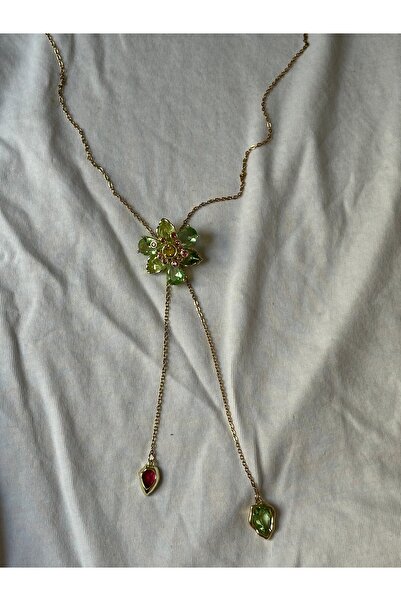 Midellie ‘idyllia’ çiçek çelik Y kolye