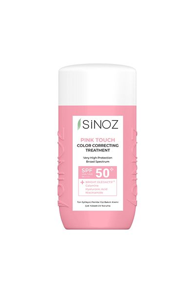 SİNOZ Sinoz Pink Touch Θεραπεία Διόρθωσης Χρώματος με SPF50+/Μεταλλικά Αντηλιακά Φίλτρα 50ml