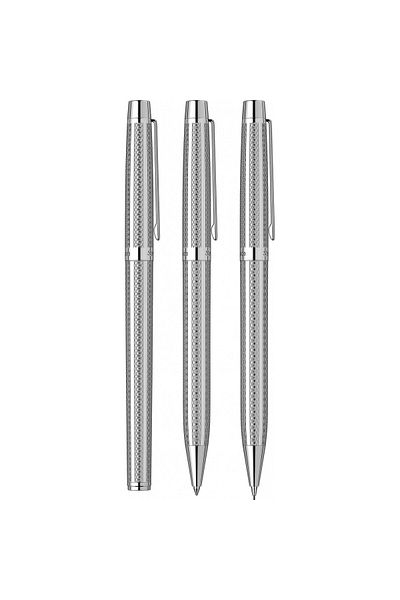 Scrikss 722W Ballpen + Versatile Double Set Chrome (Lifetime Warranty-Luxury Box)