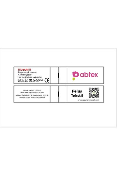 Özgüner Oyuncak Pabtex Peluş Dev Puf – Yumuşak ve Konforlu Oturma Alanı