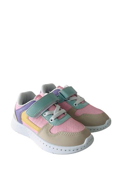 Stella Pendenza Cream Kids Children's Unisex Sneakers Sports Shoes Velcro Laced Kp-9501