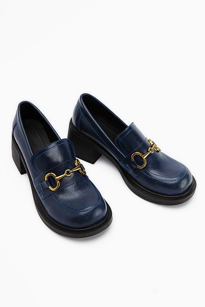 Limoya Pantofi de damă cu toc gros Berita bleumarin