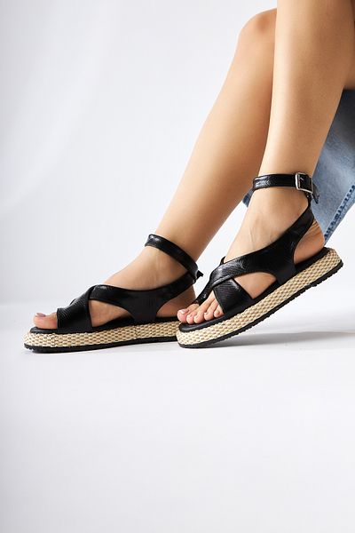 Limoya Kani Black Flip Flops Women's Sandals