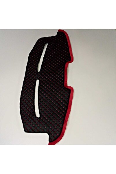 cadde28 Ford Transit Torpido Örtüsü 2006 -2014 Siyah Deri Kızmızı Işlemeli Ka...