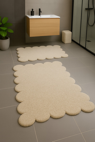 SOFT DECOR modern dekoratif kaymaz taban Papatya şekilli dekoratif banyo pasp...