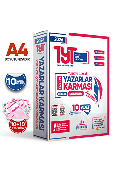 Karakutu Yayınları 2026 Yks-tyt Yeni Sistem Yazarlar Karması Türkiye Geneli 1...