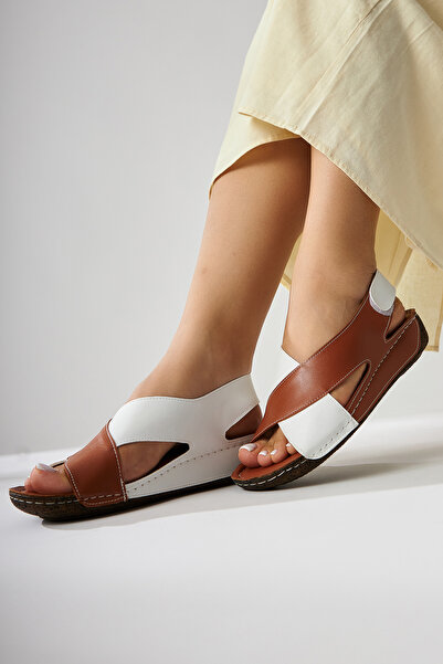 Limoya Margit Taba Cross-Strapped Women's Comfort Sandals Opportunity Product