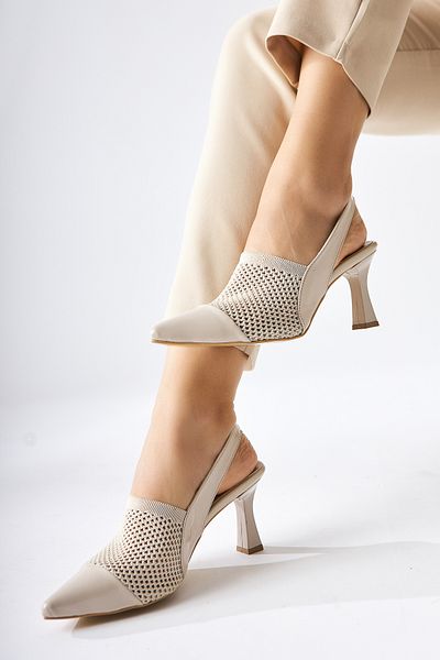 Limoya Mayada Skin Patent Leather Closed Toe Heeled Women's Sandals