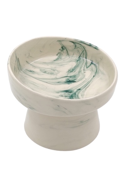 Home Eğimli Yüksek Seramik Mama ve Su Kabı