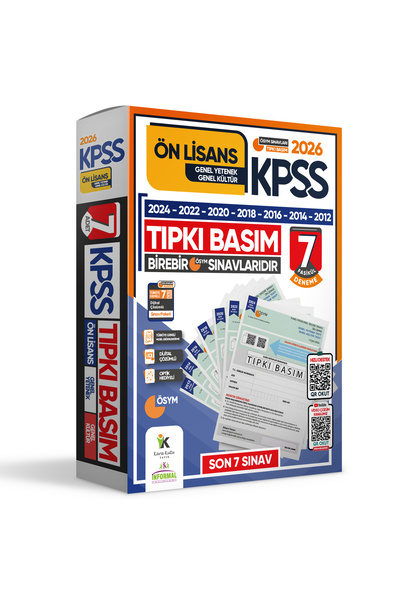 KARA KUTU YAYIN 2026 Kpss Ön Lisans Ösym Çıkmış Soru Tıpkı Basım 7li Deneme Paketi Türkiye Geneli Dijital Çözümlü
