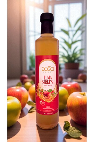 DOĞA DEPOSU %100 Doğal Elma Sirkesi 500 ml – Bağışıklık ve Sindirim Dostu
