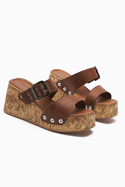 Limoya Genet Black Screw Detailed Buckle Women's Slippers Opportunity Product