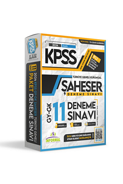 İnformal Yayınları 2024 Kpss Genel Yetenek Genel Kültür Şaheser Türkiye Genel...