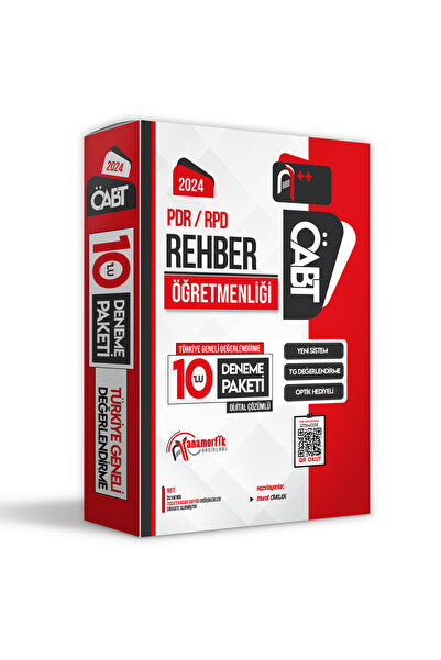Anamorfik Yayınları Öabt 2024 Rpd-pdr Rehber Öğretmenliği 10lu Paket Dijital ...