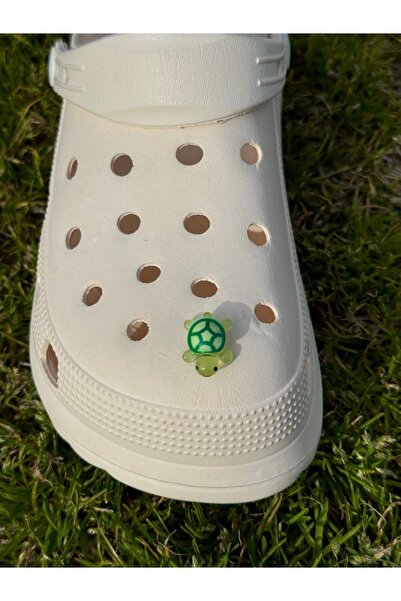 Crocs Karanlıkta Parlayan Ekstra Mini Kaplumbağa Terlik Süsü/kaplumbağalı Terlik Charm/jibbitz