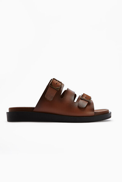 Limoya Γυναικείες παντόφλες Cosima Tan Three Stripes