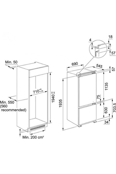 Franke Fcb 400 V Ne E 395 Lt. Ankastre Buzdolabı