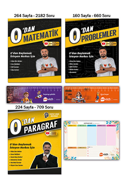 REHBER MATEMATİK YAYINLARI 0 dan Matematik - 0 dan Problemler - 0 dan Paragra...