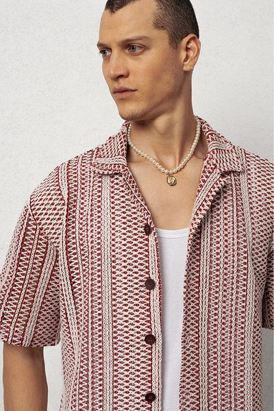 Plus Eighteen Ethnic Knitwear Men's Shirt