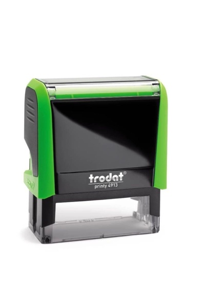 Trodat 4913 ختم أخضر حالة شعر أسود