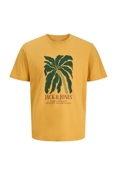 Jack & Jones Tricou pentru bărbați Jordown 12286110 Portocaliu deschis Golden Apricot