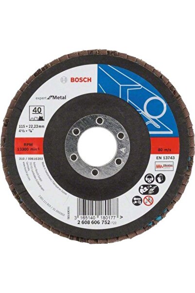 Bosch Expert Flap Zmpara Diski 115mm 40 Kum Metal